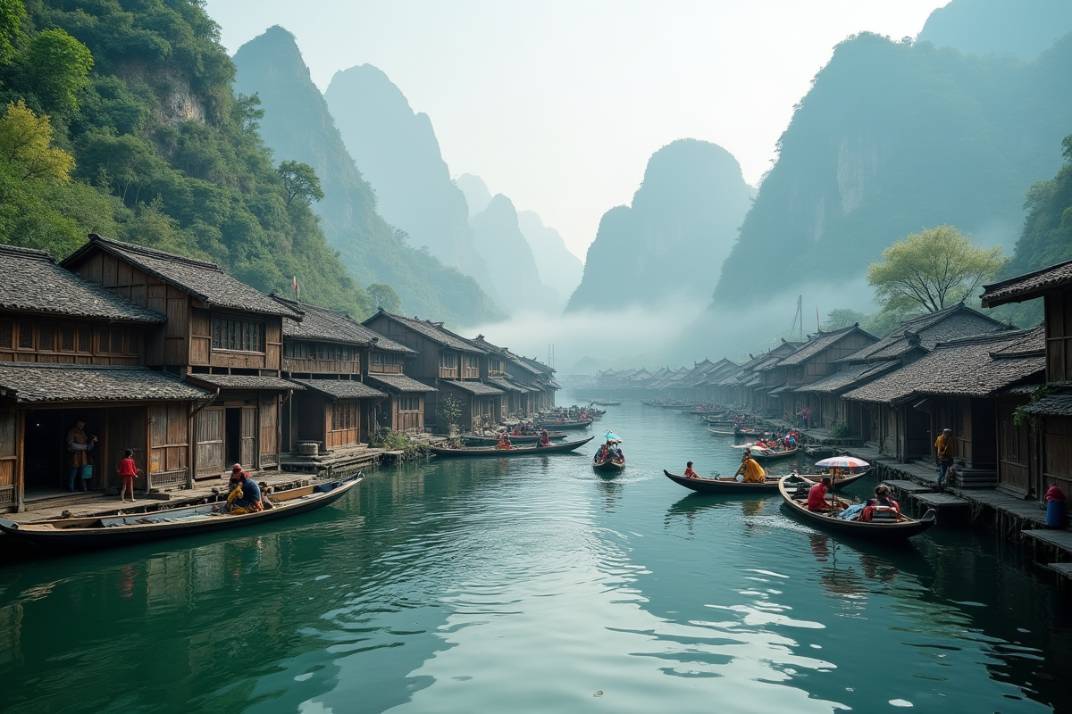 maisons flottantes
